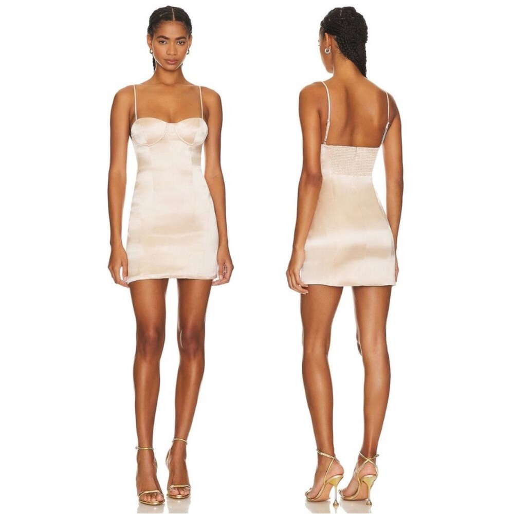 Retrofete gold short dress
